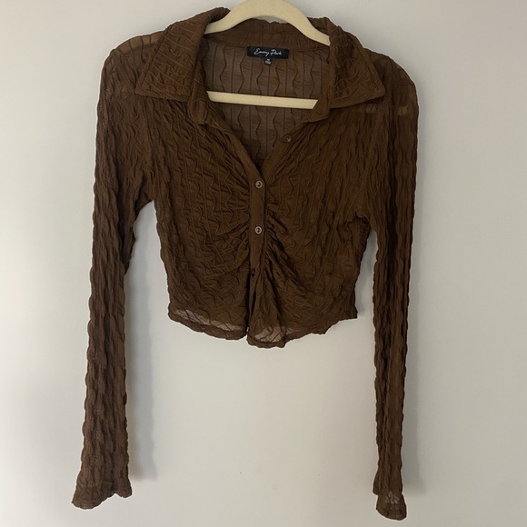 Sheet Brown Top - Picture 4 of 6